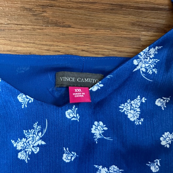 *NWT* Vince Camuto Floral Rutched Strap Tank Top Size XXL - Picture 5 of 7